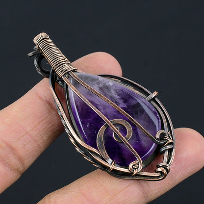 Purple Amethyst Gemstone Pendant