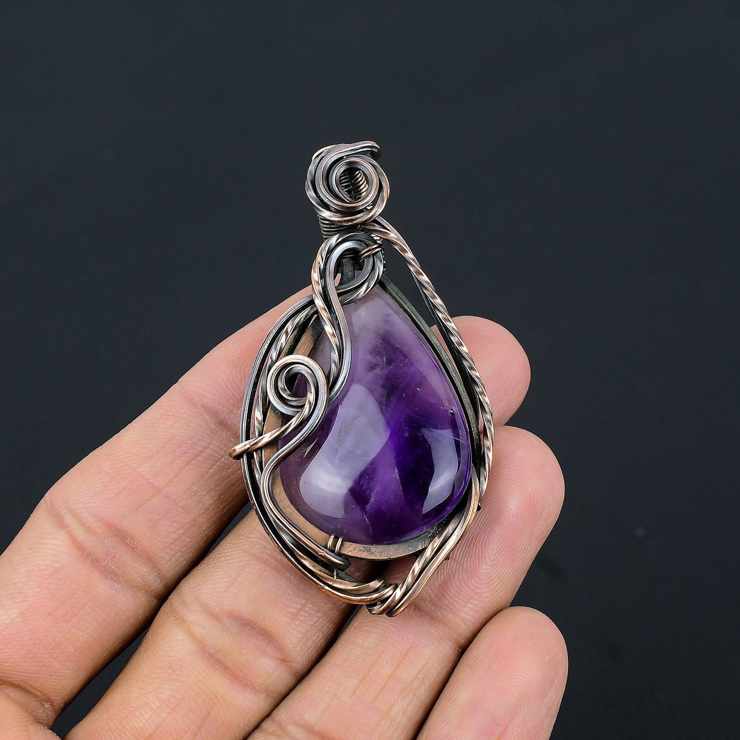 Purple Amethyst Gemstone Pendant
