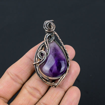 Purple Amethyst Gemstone Pendant