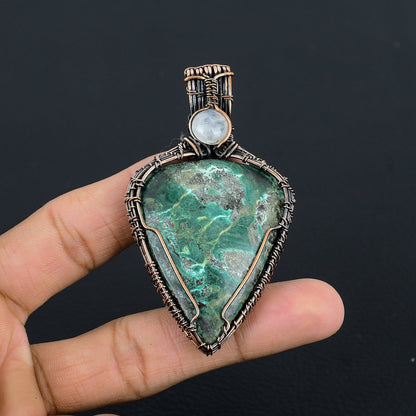 Blue Azurite Gemstone Pendant