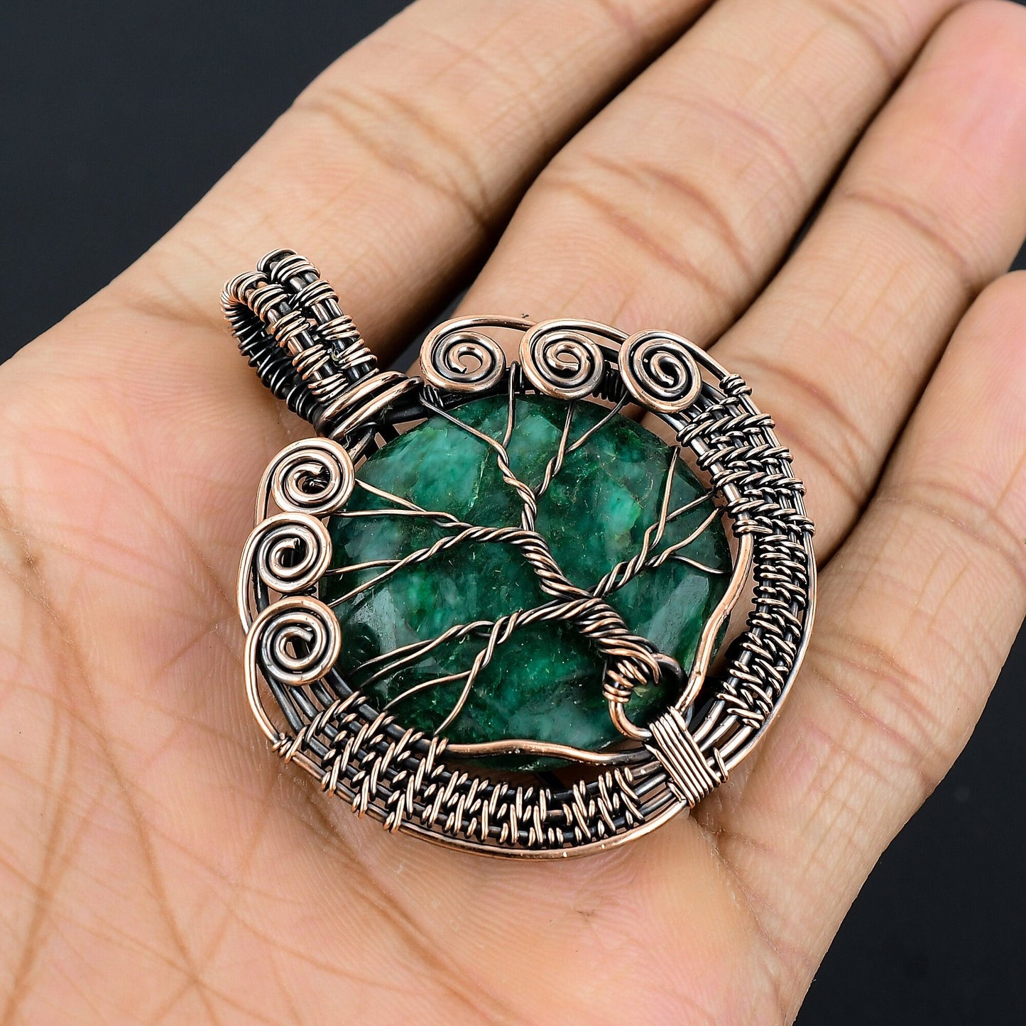 Green Emerald Gemstone Pendant