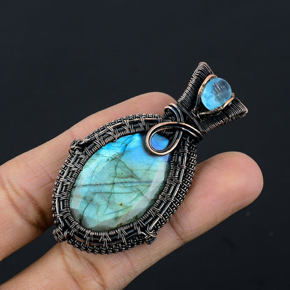 Blue Labradorite Gemstone Pendant