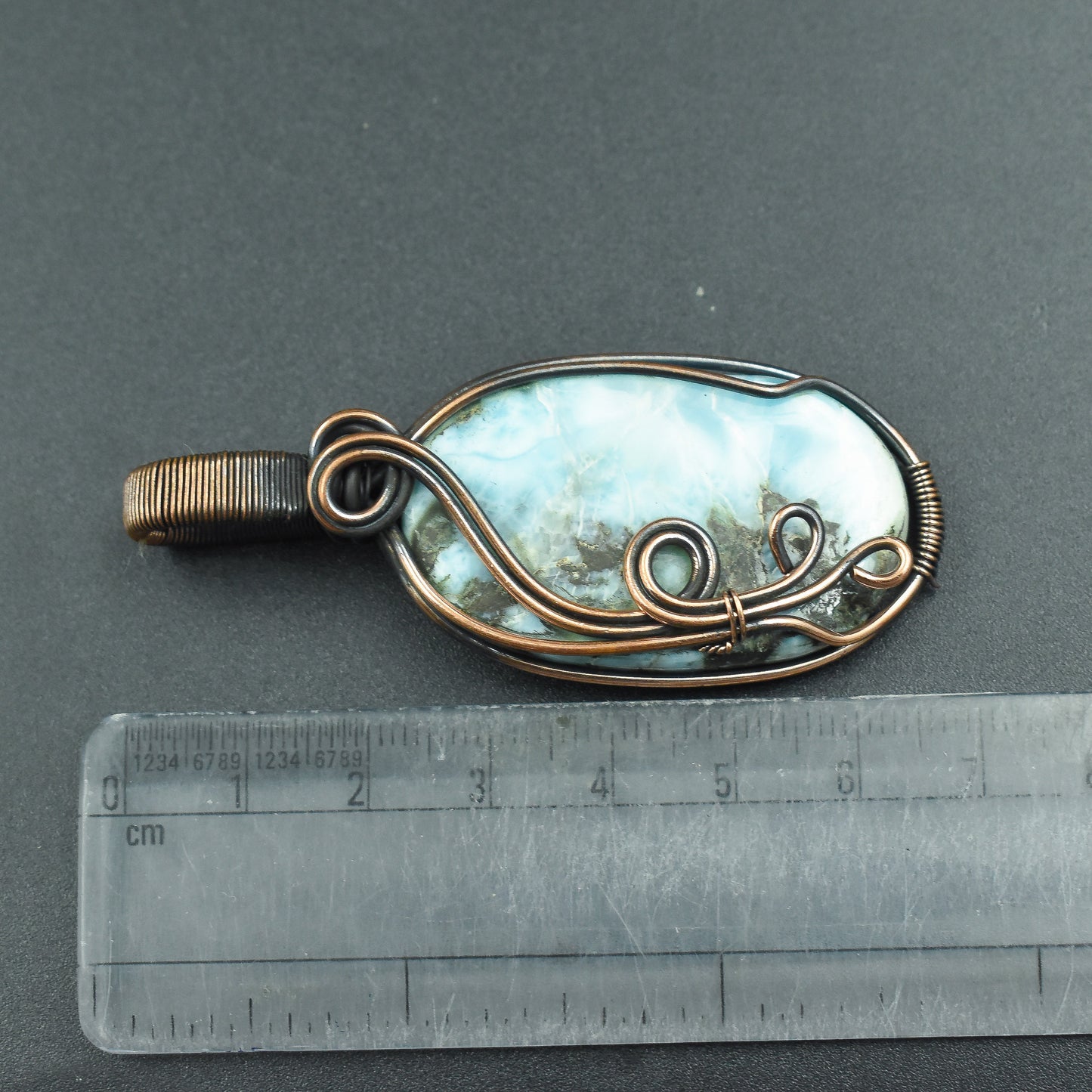 Blue Larimar Gemstone Pendant