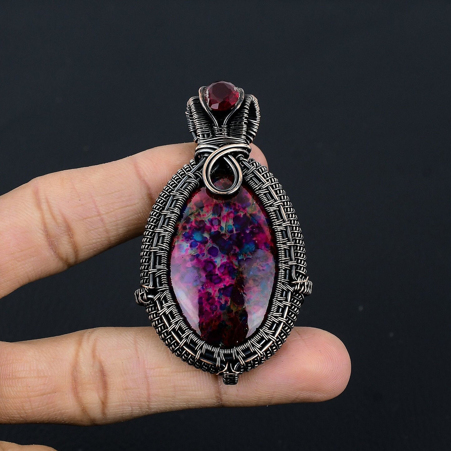 Multi-Color Labradorite Gemstone Pendant