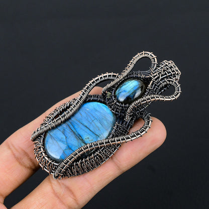 Blue Labradorite Gemstone Pendant