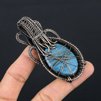 Blue Labradorite Gemstone Pendant