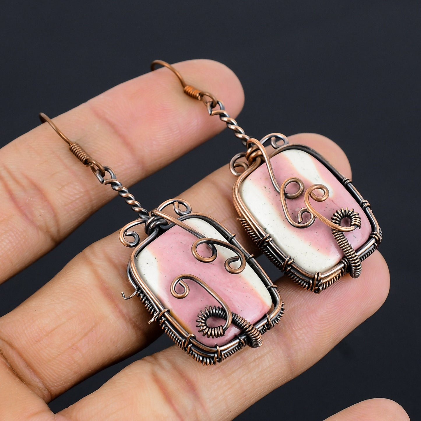 Multicolor Mookaite Gemstone Earrings