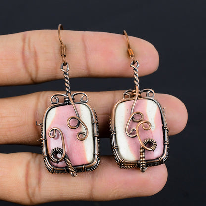 Multicolor Mookaite Gemstone Earrings