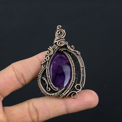 Purple Amethyst Gemstone Pendant