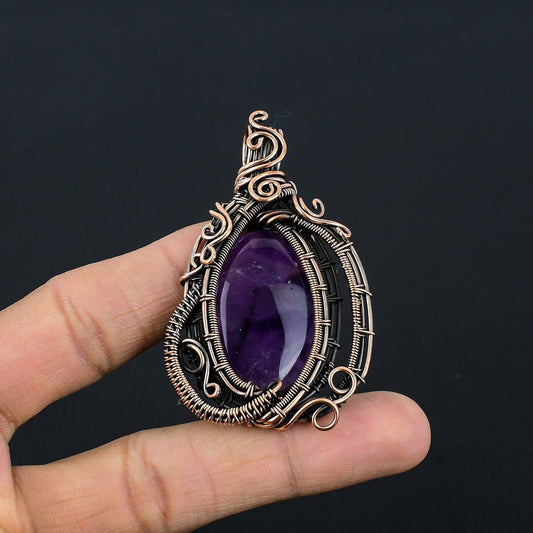 Purple Amethyst Gemstone Pendant