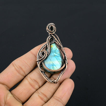 Blue Labradorite Gemstone Pendant
