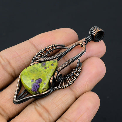 Green & Purple Atlantisite Gemstone Pendant