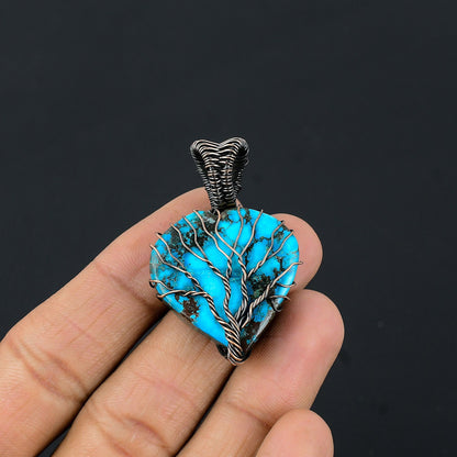 Turquoise Gemstone Heart Pendant