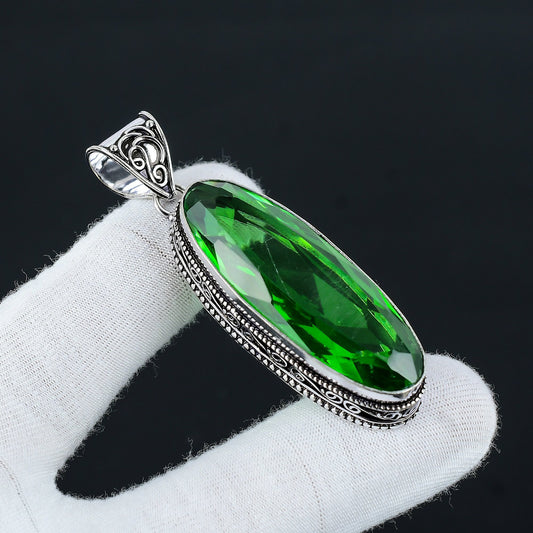 Green Tourmaline Gemstone Pendant