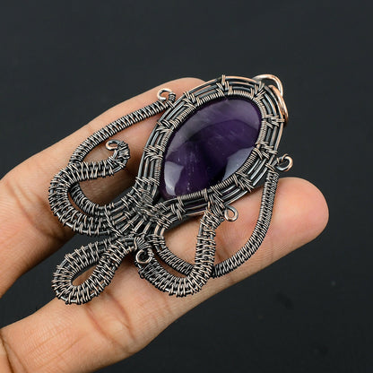 Purple Amethyst Gemstone Pendant
