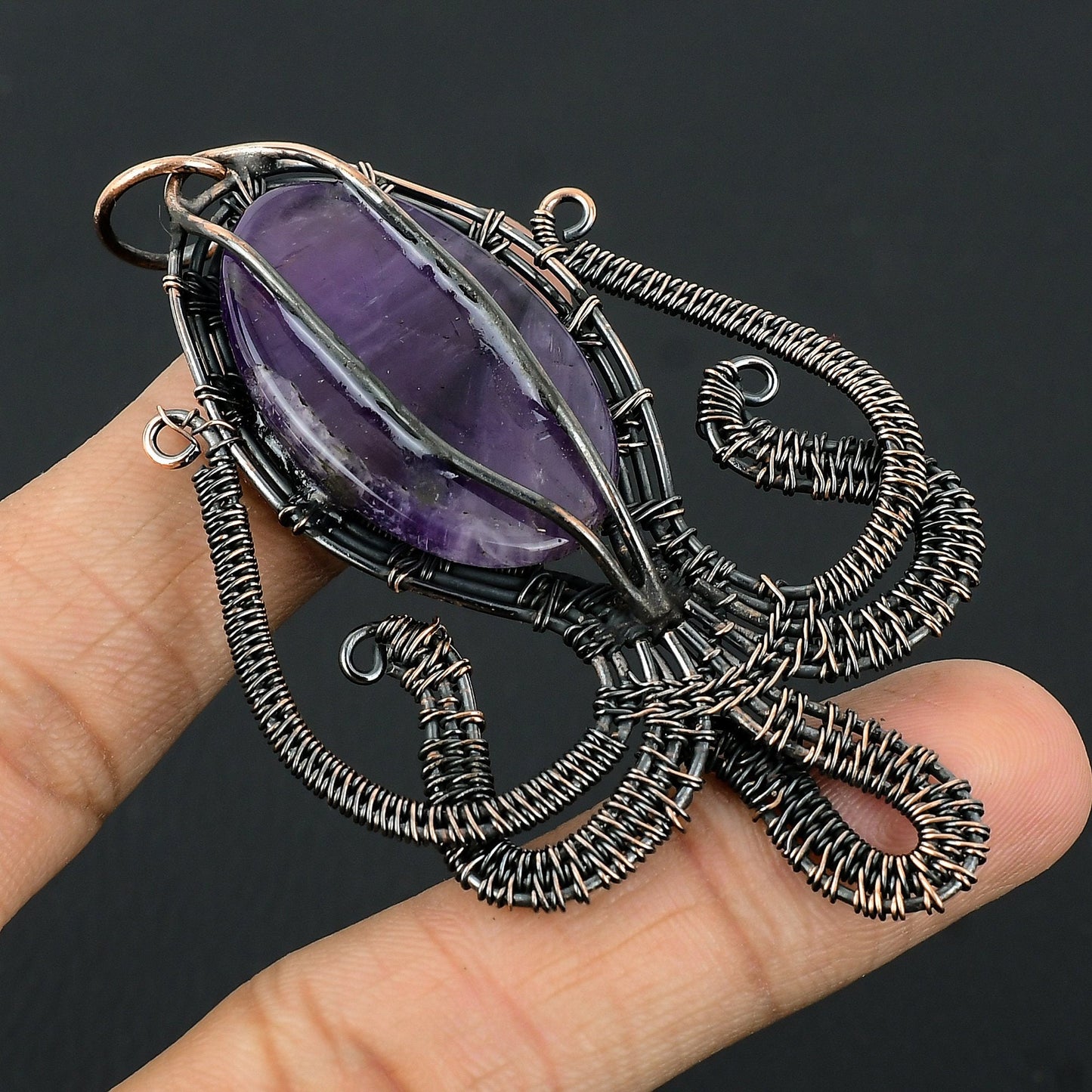 Purple Amethyst Gemstone Pendant
