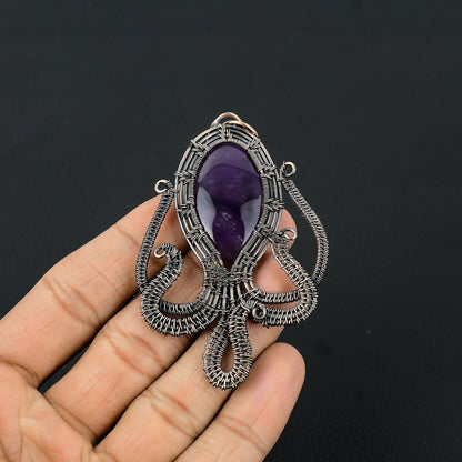 Purple Amethyst Gemstone Pendant
