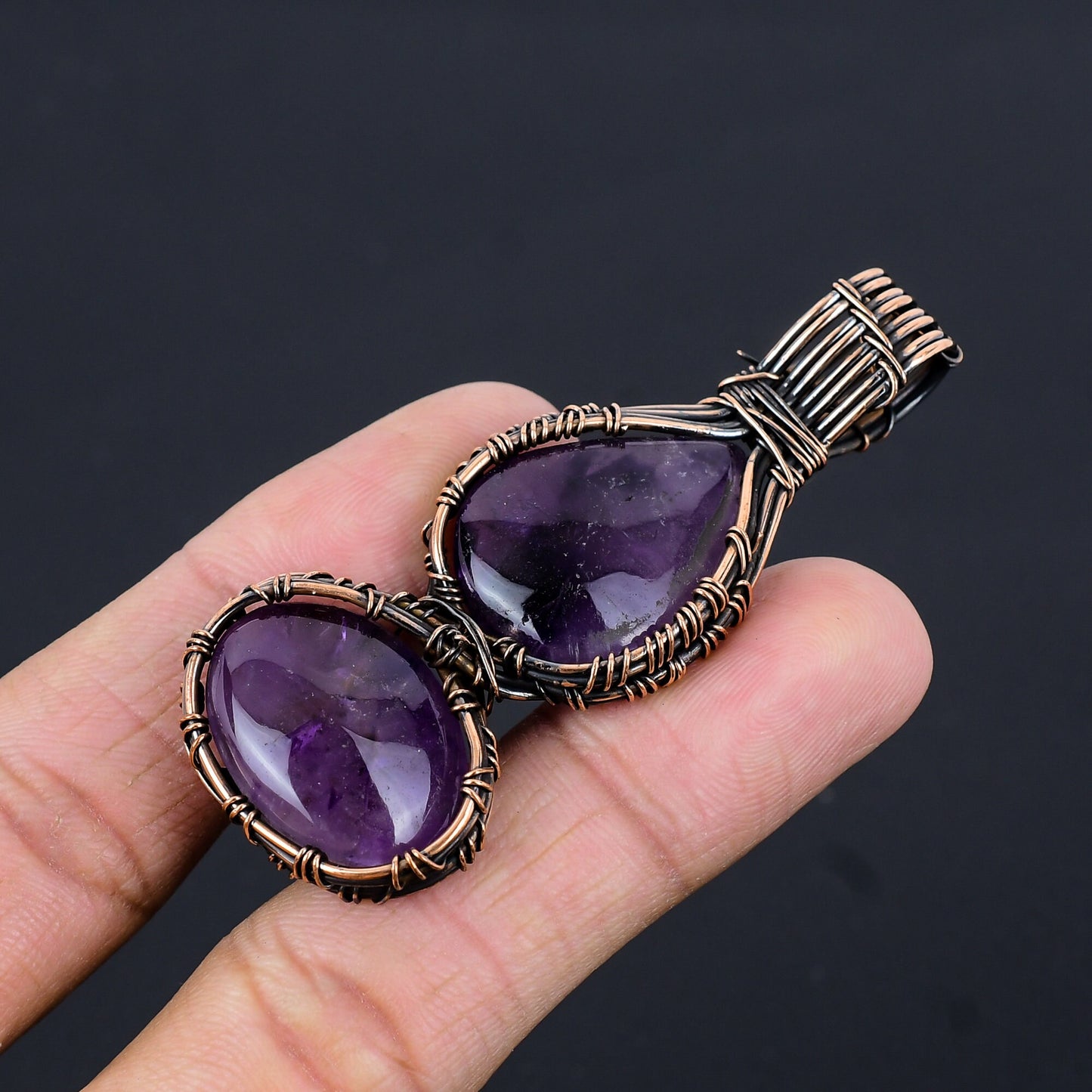 Purple Amethyst Gemstone Pendant