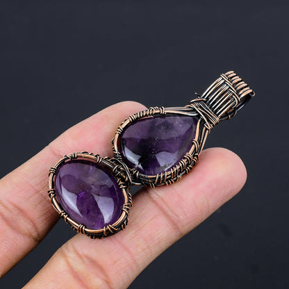 Purple Amethyst Gemstone Pendant