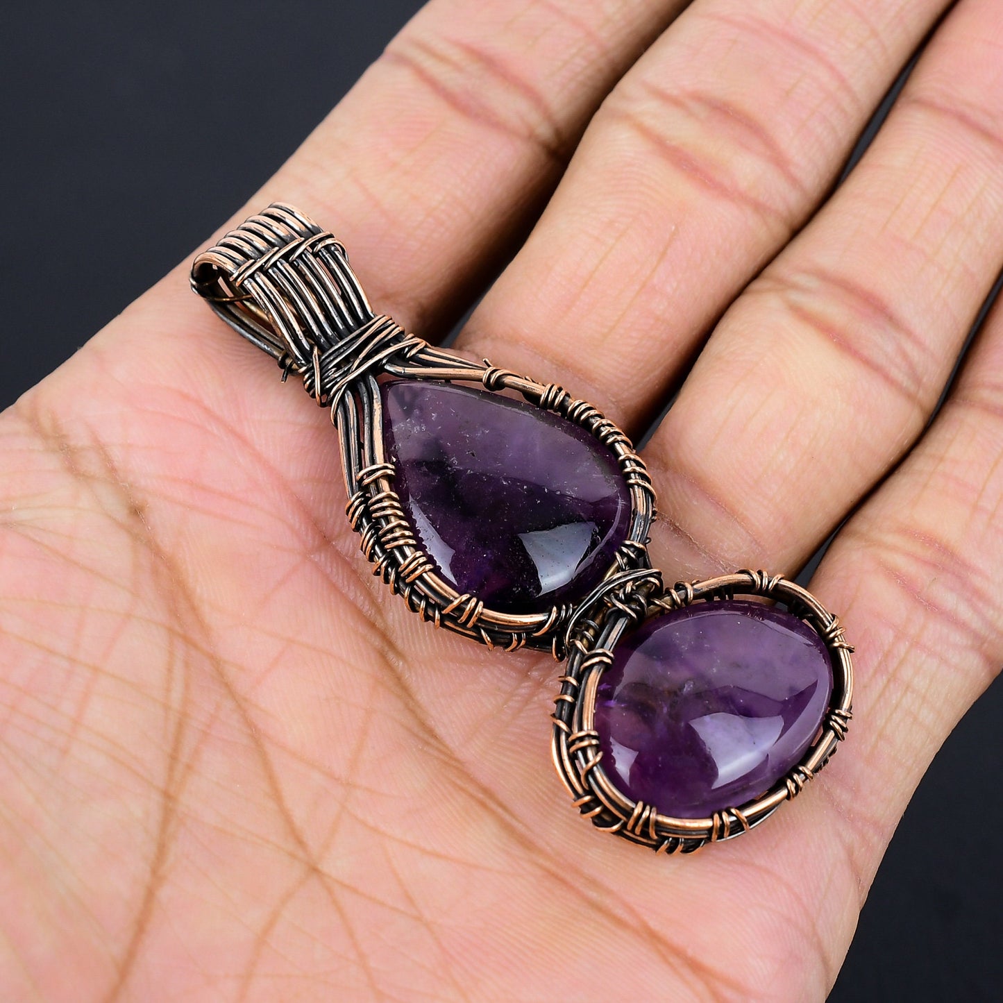 Purple Amethyst Gemstone Pendant
