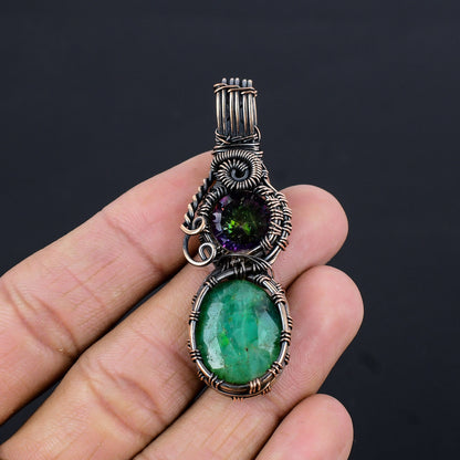 Green Emerald Gemstone Pendant
