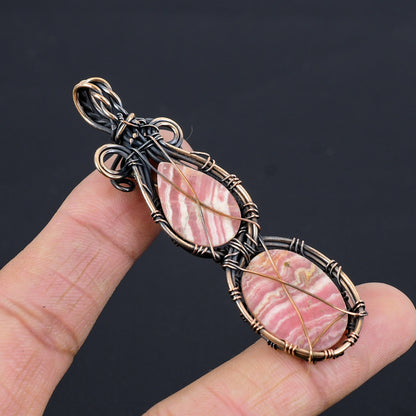 Pink Rhodochrosite Gemstone Pendant