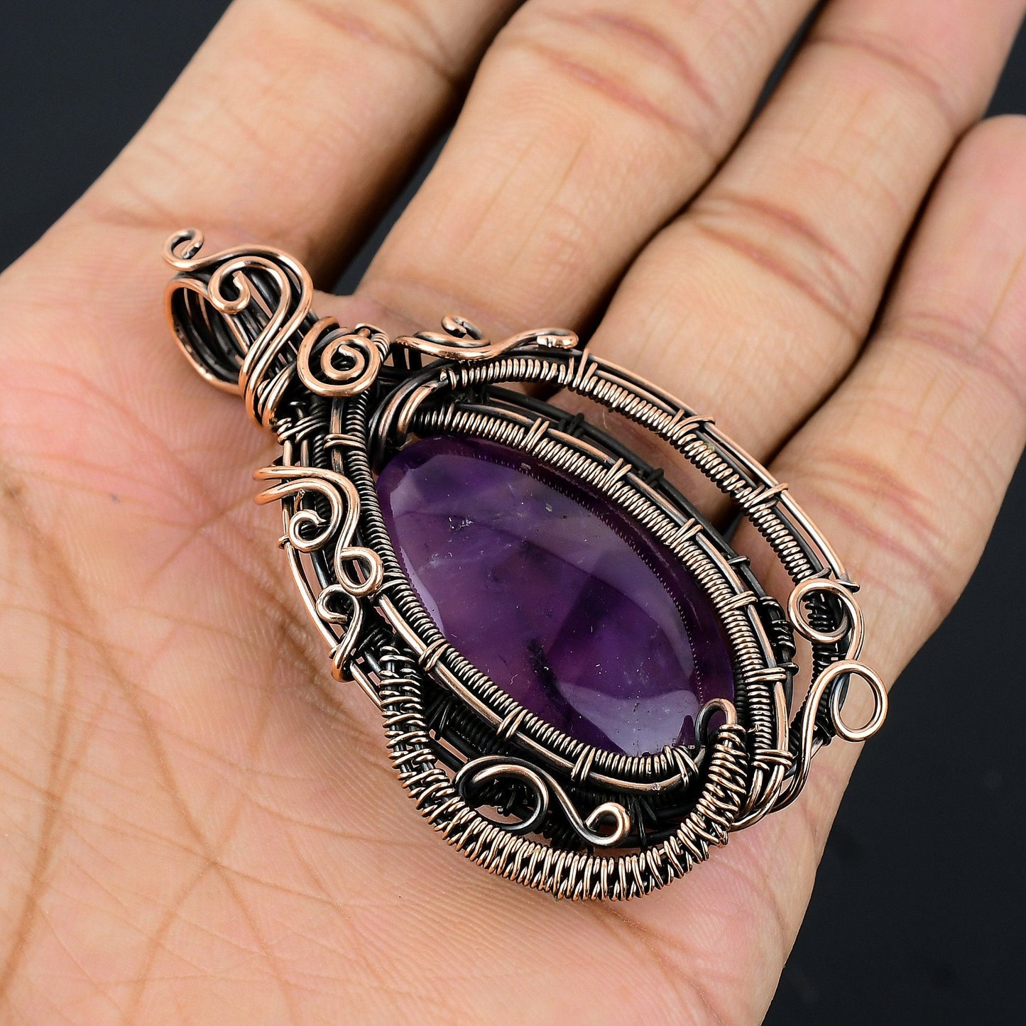Purple Amethyst Gemstone Pendant