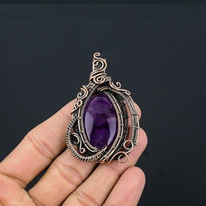 Purple Amethyst Gemstone Pendant