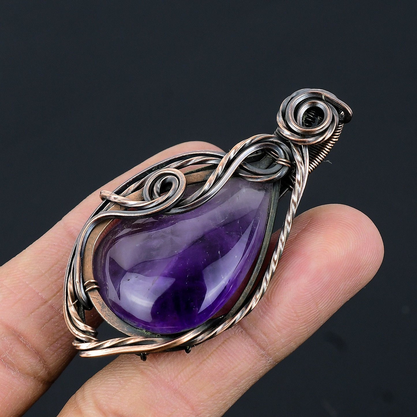 Purple Amethyst Gemstone Pendant