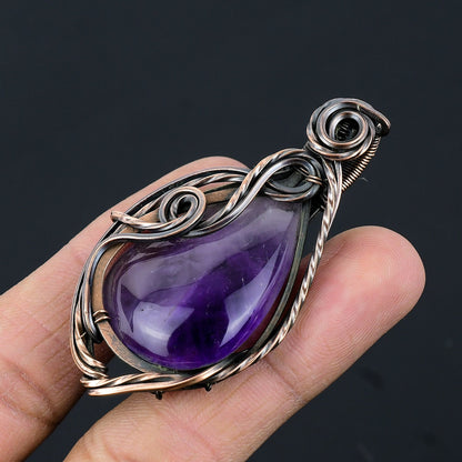 Purple Amethyst Gemstone Pendant