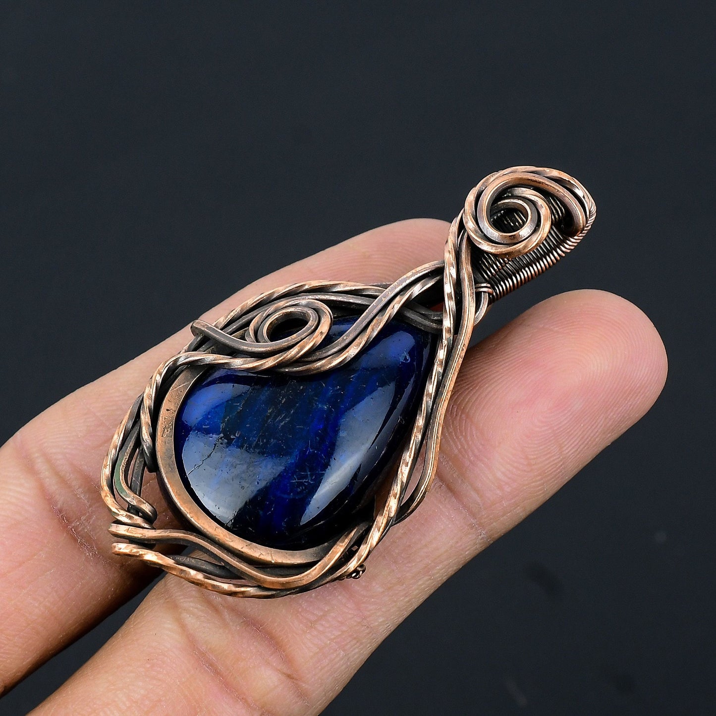 Blue Labradorite Gemstone Pendant
