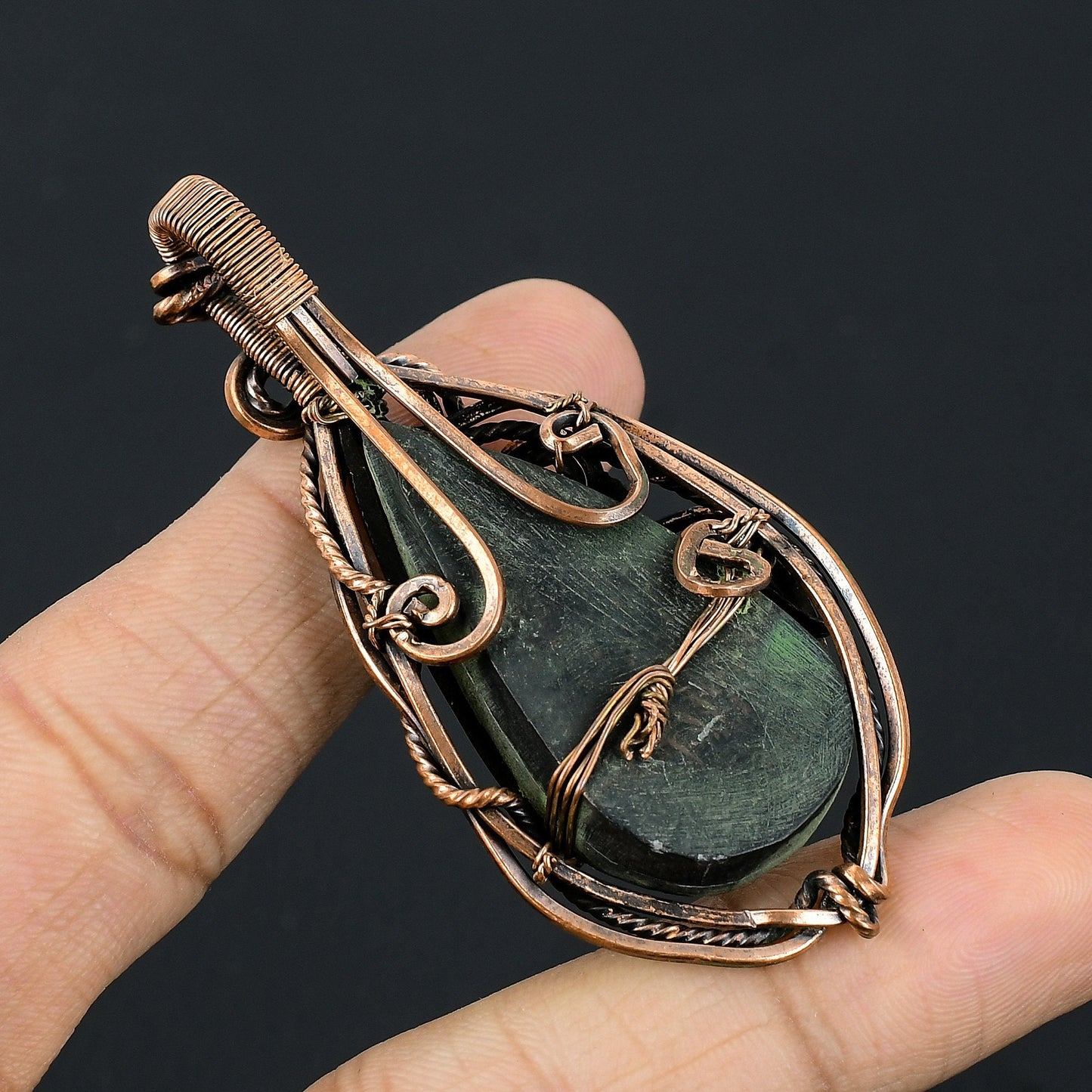 Multicolor Abalone Gemstone Pendant