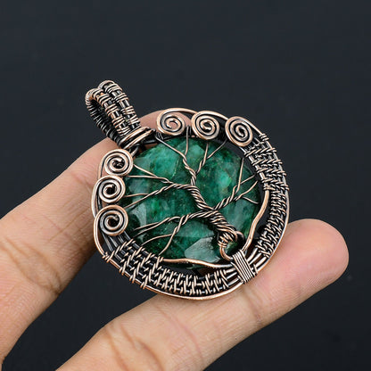 Green Emerald Gemstone Pendant