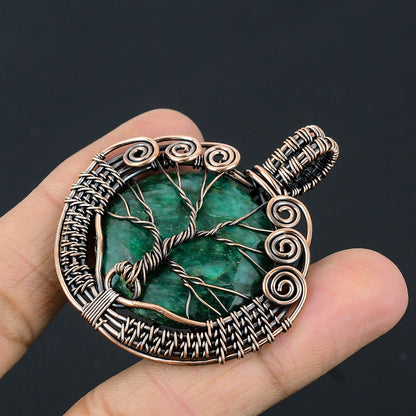 Green Emerald Gemstone Pendant