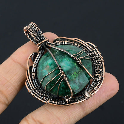 Green Emerald Gemstone Pendant
