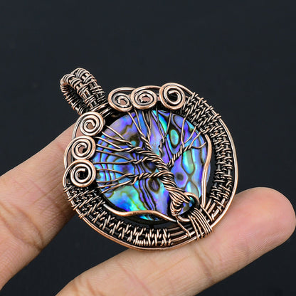 Rainbow Abalone Gemstone Pendant