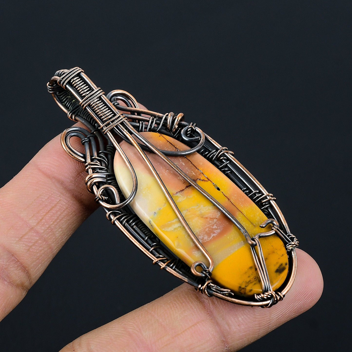 Multicolor Mookaite Gemstone Pendant
