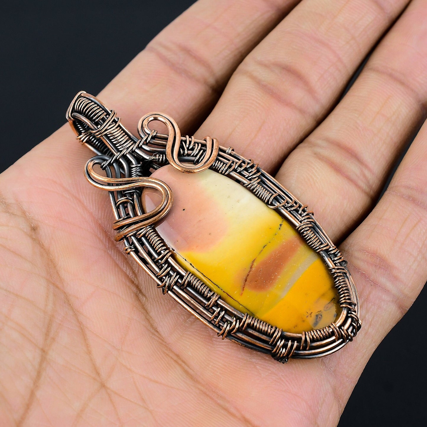 Multicolor Mookaite Gemstone Pendant