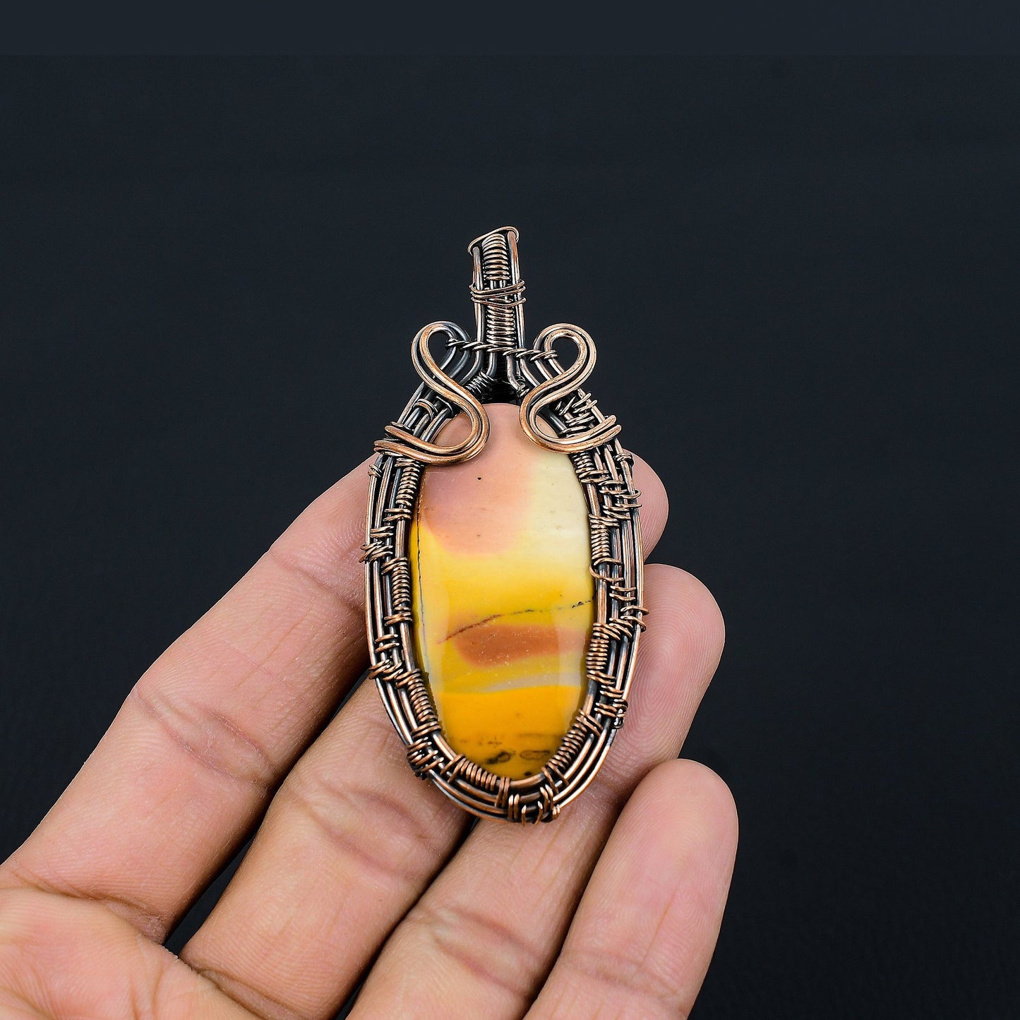 Multicolor Mookaite Gemstone Pendant