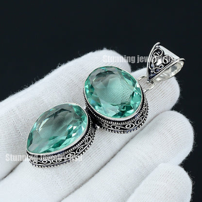 Green Apatite Gemstone Pendant