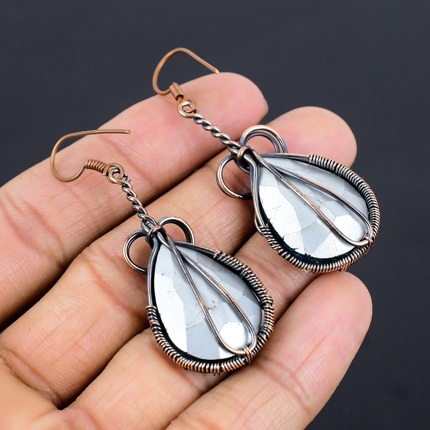 Blue Topaz Gemstone Earrings