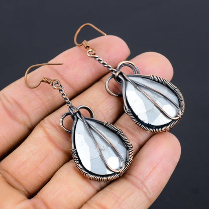 Blue Topaz Gemstone Earrings