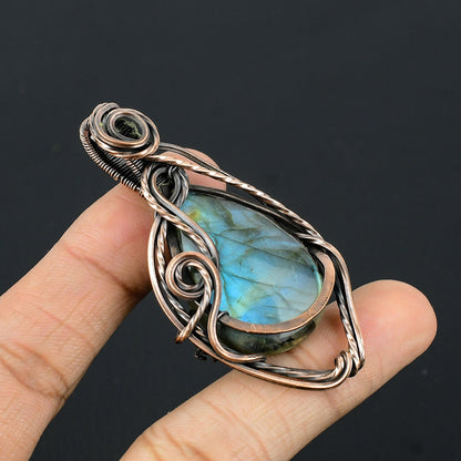 Blue Labradorite Gemstone Pendant