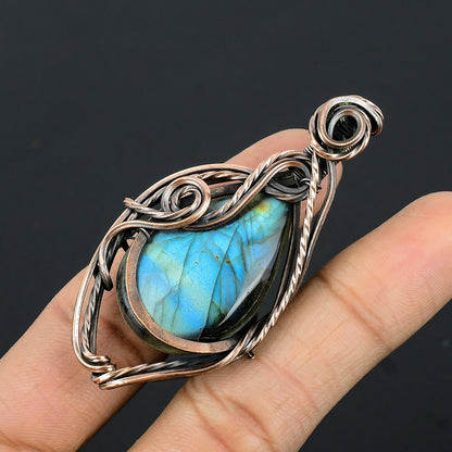Blue Labradorite Gemstone Pendant