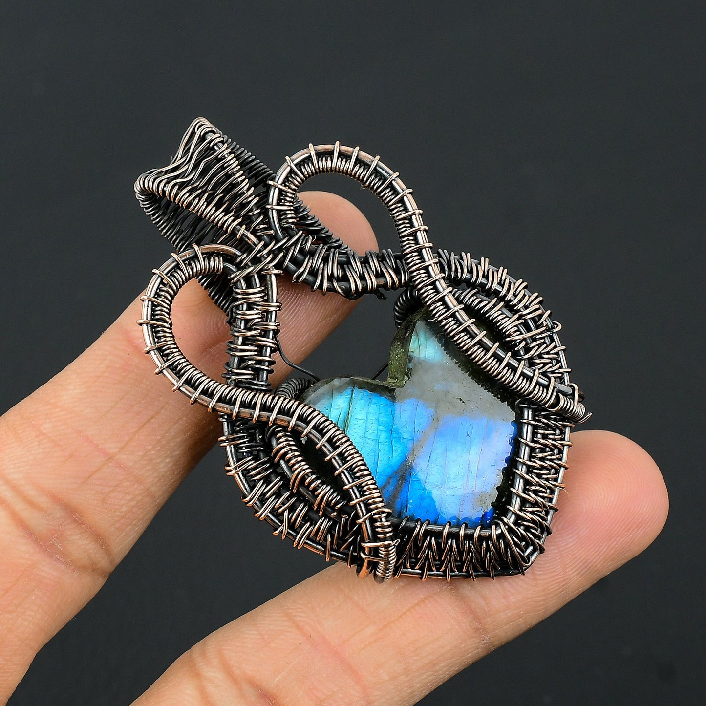 Blue Labradorite Gemstone Pendant
