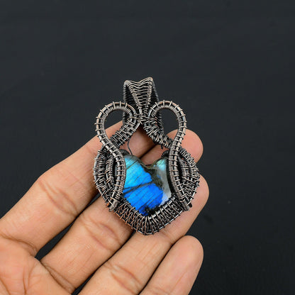 Blue Labradorite Gemstone Pendant