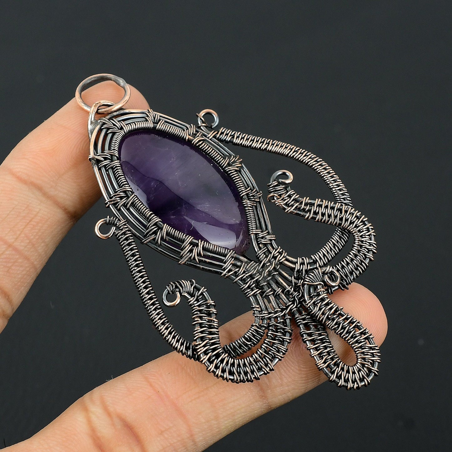 Purple Amethyst Gemstone Pendant