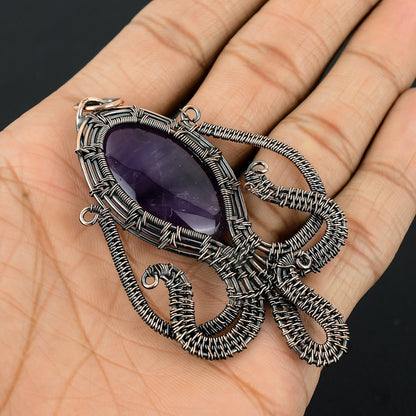 Purple Amethyst Gemstone Pendant