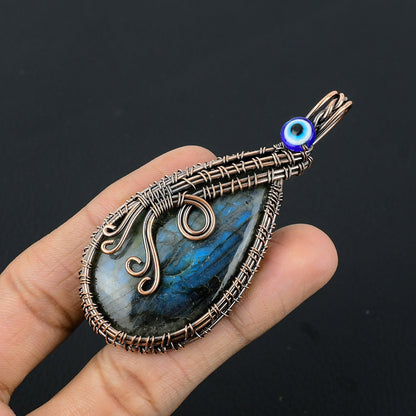 Blue Labradorite Gemstone Pendant