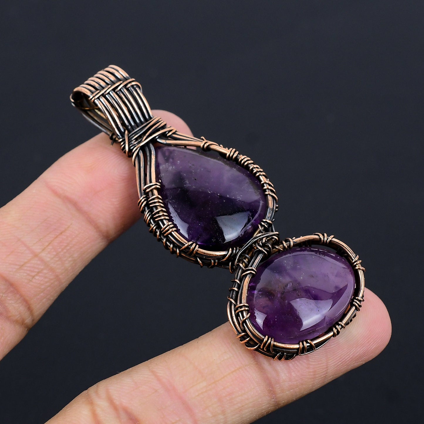 Purple Amethyst Gemstone Pendant